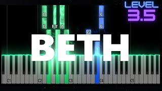 Beth - Kiss - INTERMEDIATE Piano Tutorial