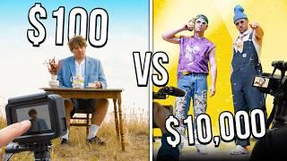 $100 VS $10,000 MUSIC VIDEOS!