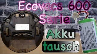 In 2 min den Akku tauschen | Ecovacs Deebot 601 Deutsch | Batterie | Staubsaugroboter
