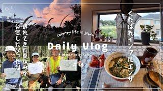 【田舎暮らしvlog】おひとりさまの素敵な夏休みになるはずが台無しになった話ご馳走そうめん・冷や汁季節を見送る夏ご飯