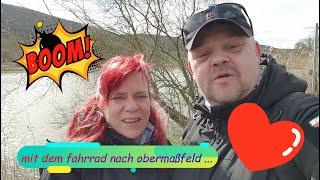 Auf dem Wanderweg, mit dem Fahrrad von Meiningen nach Obermaßfeld