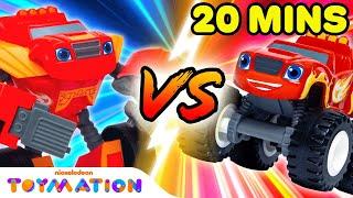 Robot Blaze vs. Big Rig Blaze Compilation! | Blaze and the Monster Machines Toys | Toymation