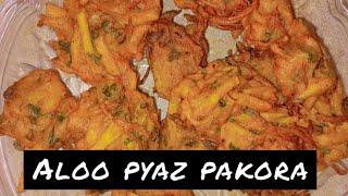 Aloo Pyaz Pakora/ Easy Patato @ Onion Snack /by Nafisa,s cooking home