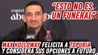 Conferencia de prensa de Max Holloway tras ser noqueado por Ilia Topuria