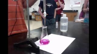 Unit 13 Segment 06B: Titration performed by Mr. Dirksen