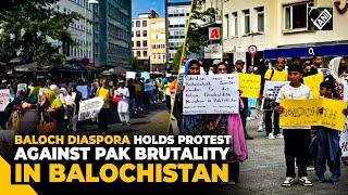 Protest held by Baloch diaspora in Germany against Pakistan’s brutality in Balochistan