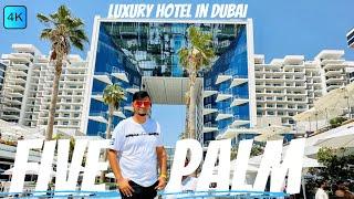 Staying in the most luxurious hotel in Dubai | FIVE Palm Jumeirah | BIGGEST POOL PARTY HOTEL [4K]