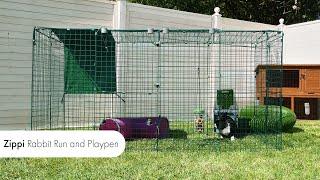 Rabbit Runs and Playpens - Zippi Outdoor Enclosures | Omlet Pet Products