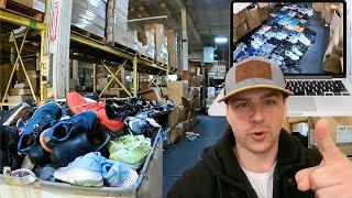 Secret warehouse let me pick through 1000+ shoes to resell on eBay