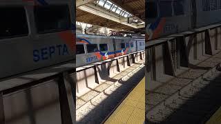 SEPTA Commuter Train of Silverliner V Cars at 30th St Station Philadelphia