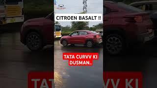 Tata Curvv Ki Dushman!! Citroen Basalt Spied | Basalt Suv Coupe | Basalt vs Curvv | Youtube Shorts