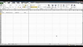 Create a Bookkeeping Spreadsheet using Microsoft Excel - Part 1