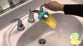 The Aqueduck Faucet Extender from Moms Flourish