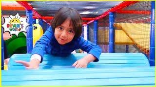 Ryan plays at Crayola Experience Indoor play center for Kids!!!