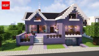 Suburban house in Minecraft - Tutorial