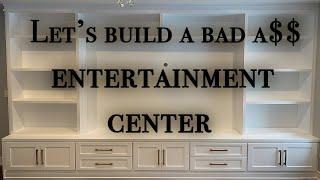 Building the ULTIMATE Entertainment Center DIY woodworking (Step by Step)