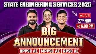 BIG ANNOUNCEMENT | STATE ENGINEERING SERVICES 2025 | CIVIL ENGINEERING | CIVIL YODHA by UNACADEMY