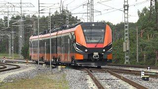 1-ая обкатка 1-ого электропоезда Шкода в Эстонии / First test run of first Škoda EMU in Estonia