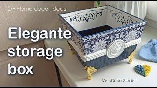 The Art of Storage: Elegant DIY Decoupage Boxes