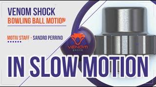 Venom Shock Bowling Ball in Slow Motion - Two Handed Bowler (MOTIV STAFF)