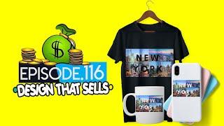 How to Create Tshirt Designs That Sell [Teespring Redbubble For Passive Income] New York 2020