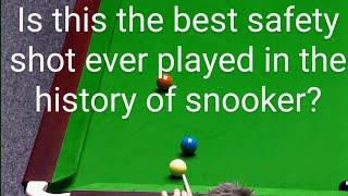 Is this the best snooker safety shot of all time, by Kyren Wilson?