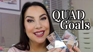 My FAVORITE Eyeshadow Quads + A Quick Look