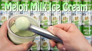 Melon Milk Ice Cream - How I made my favourite childhood drink into an ice cream