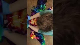 Rainbow Tie Dye Hoodie (Snow Dyed) #Shorts