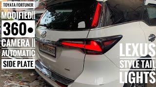 latest Fortuner modified | Automatic side stepping  | Tesla style stereo | latest grills