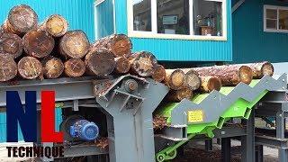 Amazing Sawing Lines with Automatic Sawmill Machines - Modern Wood Processing Factory