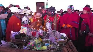 Bolivian Indigenous Aymara celebrate New Year