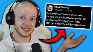 CZECHCLOUD se přiznal, že jsem mu ZMĚNIL názor v DEBATĚ  —  (Podcast DeBaCl)