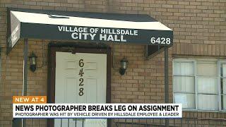 KTVI photographer struck by Hillsdale vehicle, breaks leg