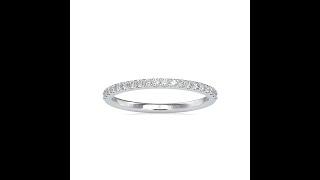 Designer Platinum Diamond Half Eternity Engagement Ring JL PT 0146 - Jewelove