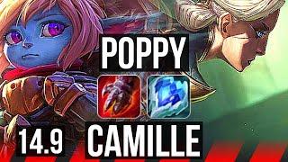POPPY vs CAMILLE (TOP) | 47k DMG, 7 solo kills, Legendary, 14/4/11, 700+ games | EUW Master | 14.9