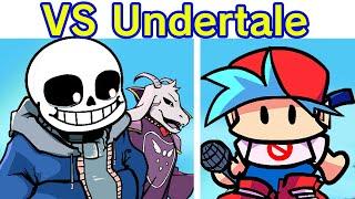 Friday Night Funkin' Undertale Vs Sans, Asriel & Flowey FULL WEEK + Cutscenes (FNF Mod) (Open World)