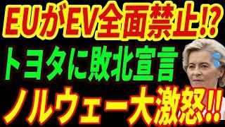 【海外の反応】ノルウェー社会崩壊！EUがEV禁止を決断⁉結局トヨタに頼るEUの無責任な対応とは・・・