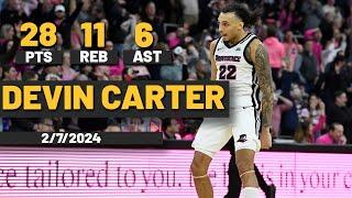 Devin Carter Providence Friars 28 PTS 11 REB 6 AST vs Creighton Bluejays