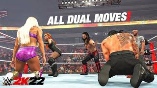 All Mix Tag Team Moves In WWE 2K22 | WWE 2K22 All Dual Moves/Finishers!