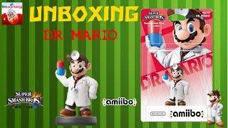 NEW Unboxing Amiibo DR. MARIO No. 42 WiiU Super Smash Bros. collection