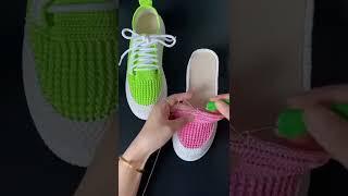 Кеды крючком.