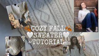 Knitting a cable knit sweater [part 1] •TUTORIAL•