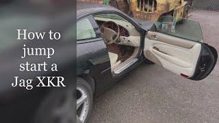 How to jump start a Jaguar XKR with a dead battery