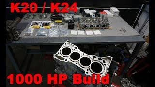 K24 Engine Build Start To Finish -  The Best 4 Cylinder Ever Made