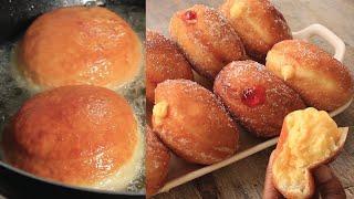 Creamy Donuts | Soft & Fluffy Doughnuts | Cream Filled Donuts