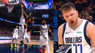 Luka Doncic so hyped after huge block on SGA in clutch to win Game 5 