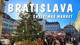 Bratislava Christmas Market 2024 | Street Food in Bratislava, Slovakia