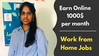 USA | Work From Home Jobs | Online Jobs for Housewives | Earn from Home using Laptop