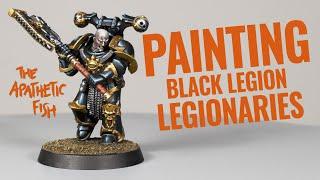 Painting Black Armor: Black Legion Legionaire